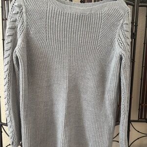 St. John's Bay Heather Gray Knit Sweater